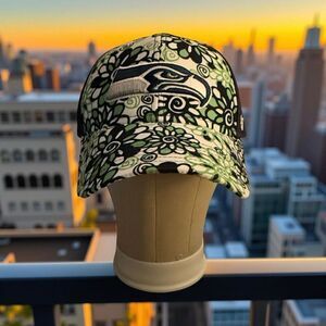 Youth Seattle Seahawks Pattern StrapBack Baseball Cap '47 Brand